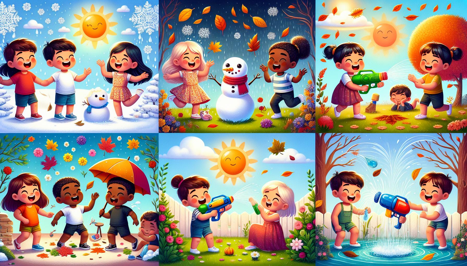 Roční období a přírodní hry pro děti