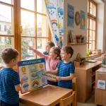 Počasí v MŠ: Vzdělávací aktivity, pokusy, hry a meteorologické tvoření pro předškoláky 3 Pocasi a meteorologicke aktivity v materske skole: deti pozoruji pocasove zmeny