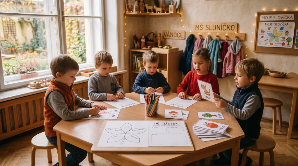 Pětilístek Říkanka pro Děti — Metoda i Zábava | MŠ Nedvězská 110 Pětilístek jako tvořivá říkanka a metoda kritického myšlení v mateřské škole